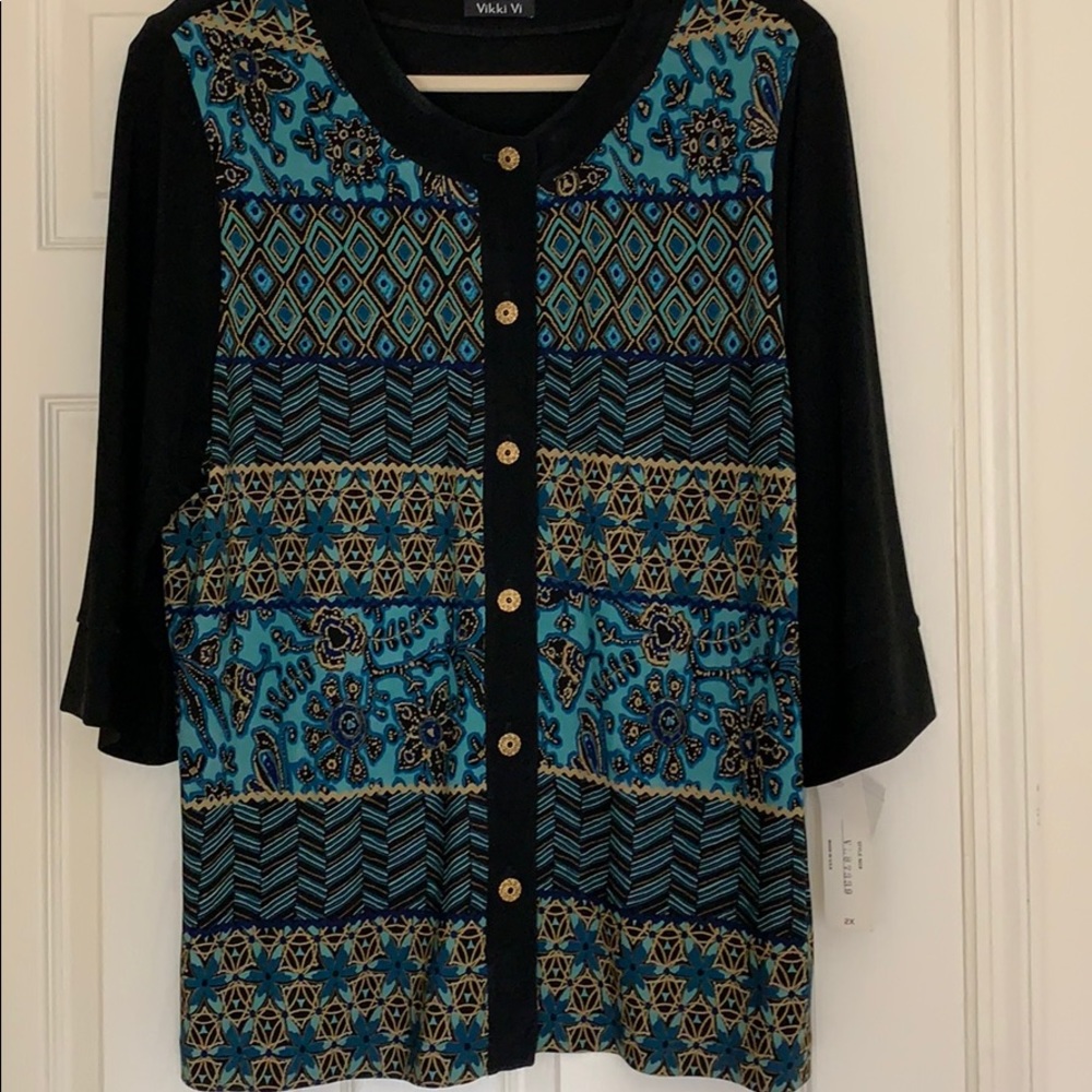 NWT slinky blouse/jacket from Vikki Vi (plus)